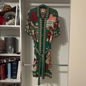 FARM Rio Tropical Green Mini Dress